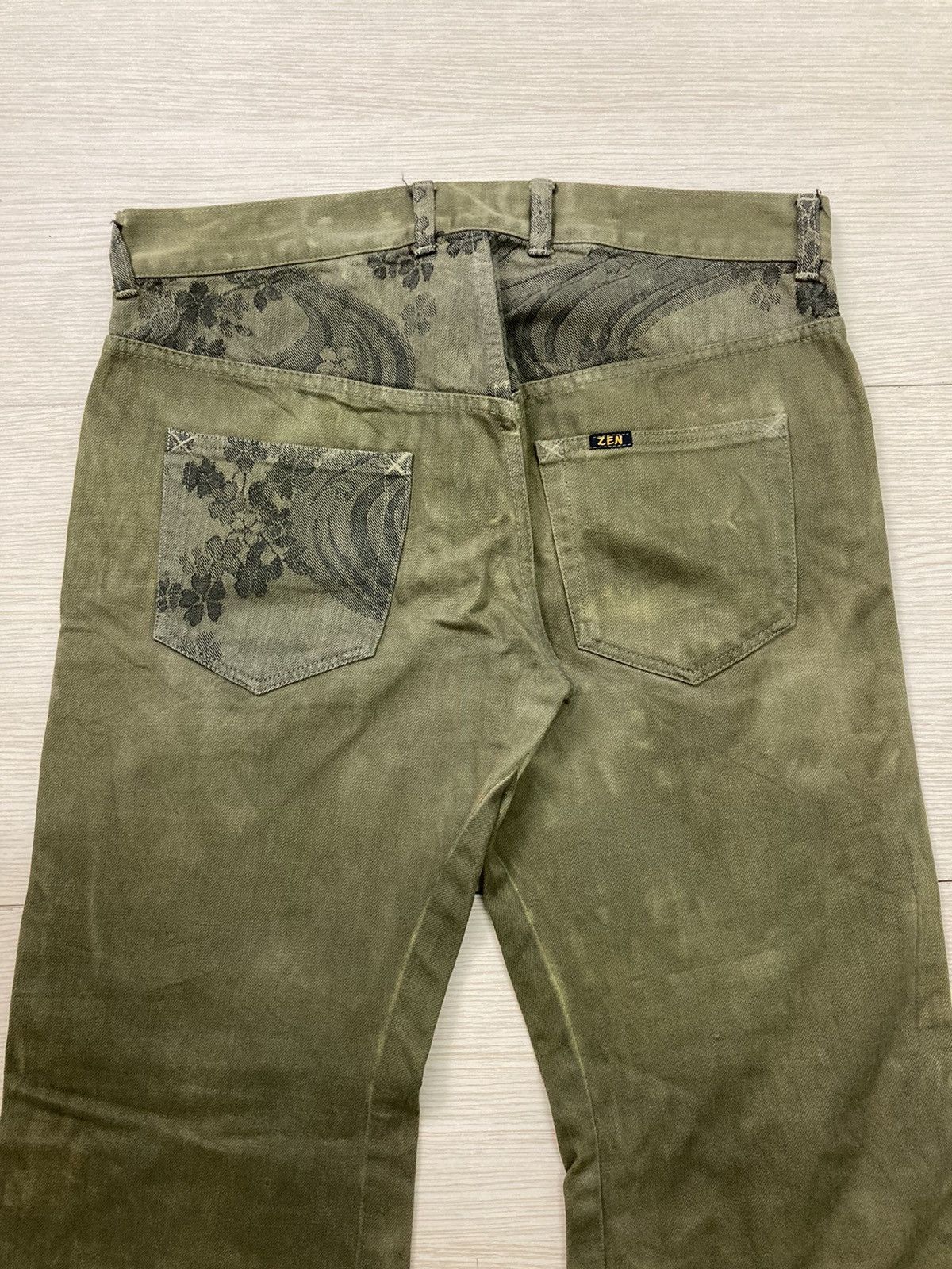 Japanese Brand Japanese Brand Kyoto Style Floral Bleach Pants Size US 34 / EU 50 - 4 Thumbnail