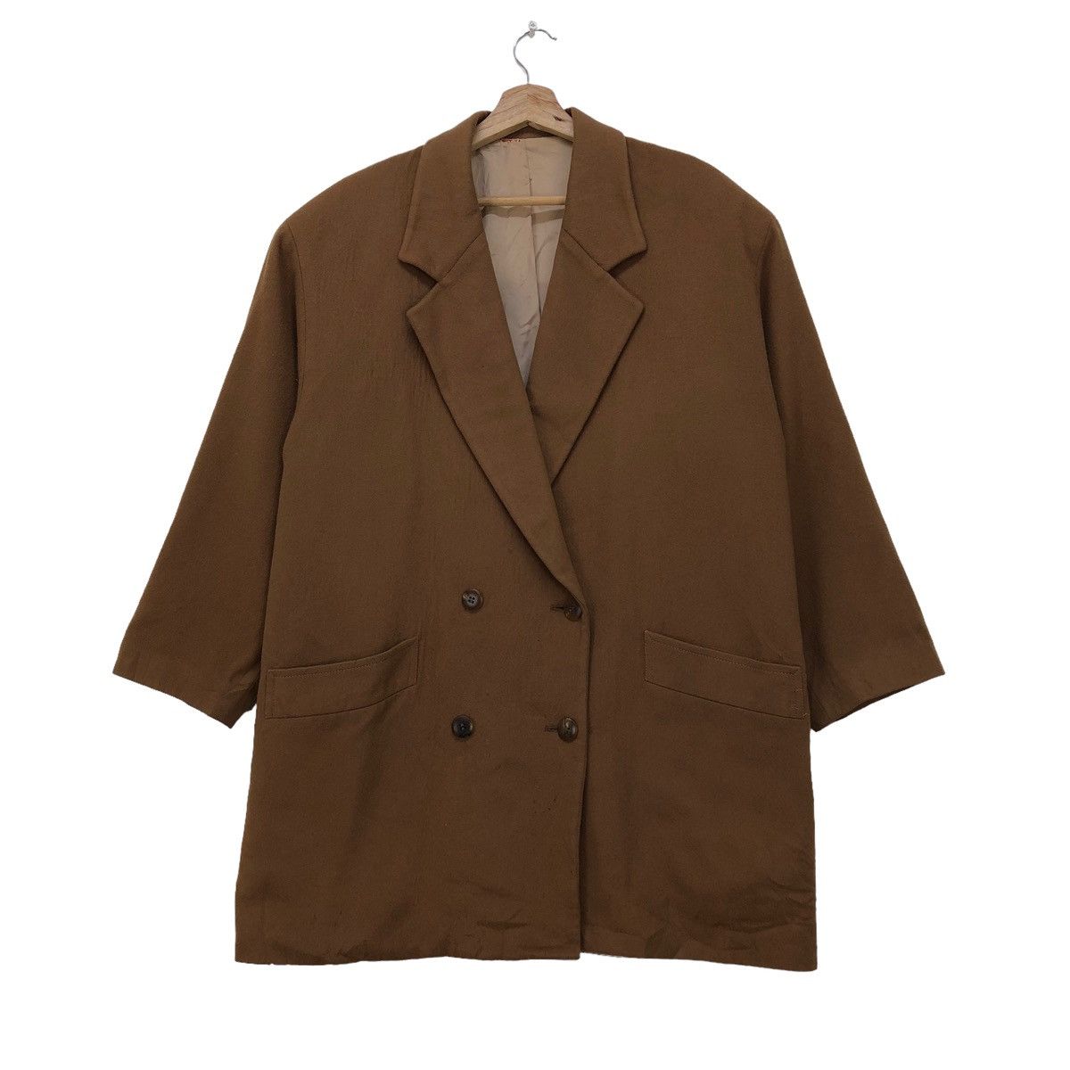 Loro Piana 🔥VTG Loro Piana Double Breasted Wool Jacket Size L / US 10 / IT 46 - 1 Thumbnail