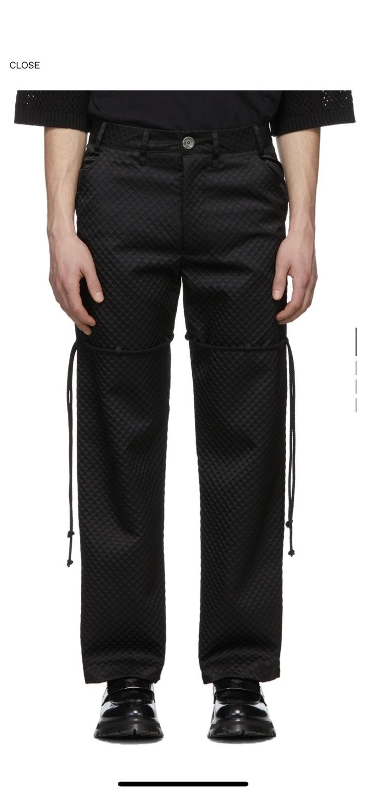 Song For The Mute Black dress trousers Size US 32 / EU 48 - 2 Thumbnail