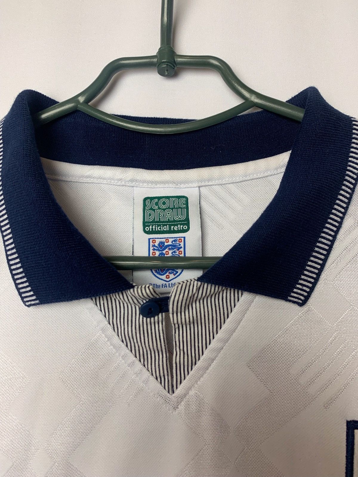 Vintage Paul Gascoigne Signed 1990 England Worl Cup Jersey Size US L / EU 52-54 / 3 - 2 Thumbnail