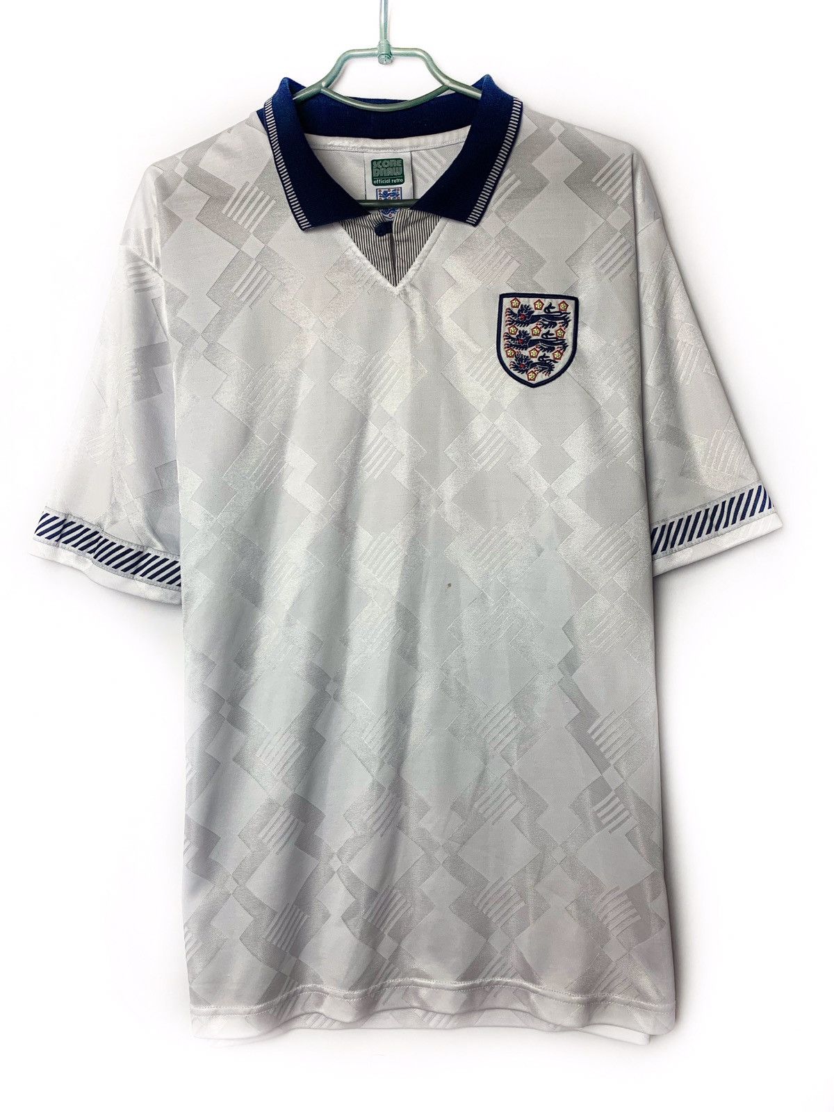 Vintage Paul Gascoigne Signed 1990 England Worl Cup Jersey Size US L / EU 52-54 / 3 - 1 Thumbnail