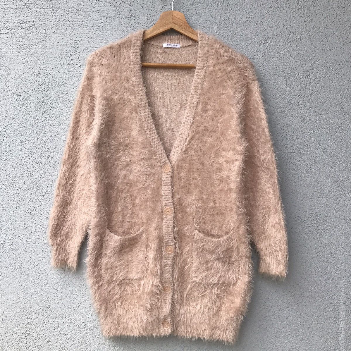 Aran Isles Knitwear Vintage Japanese Knitwear Shag Shaggy Soft Faux Fur Cardigan Size US M / EU 48-50 / 2 - 1 Thumbnail