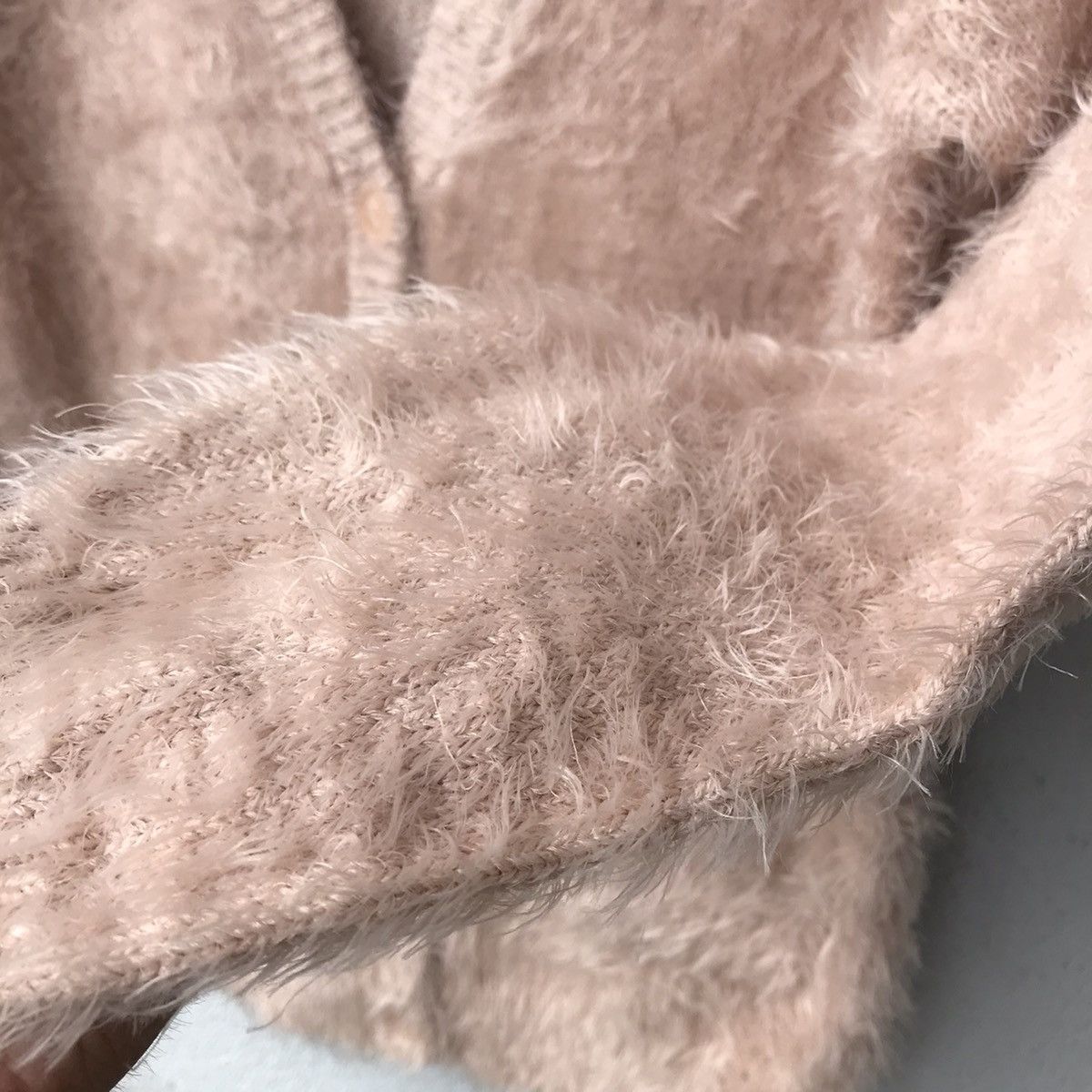 Aran Isles Knitwear Vintage Japanese Knitwear Shag Shaggy Soft Faux Fur Cardigan Size US M / EU 48-50 / 2 - 7 Thumbnail