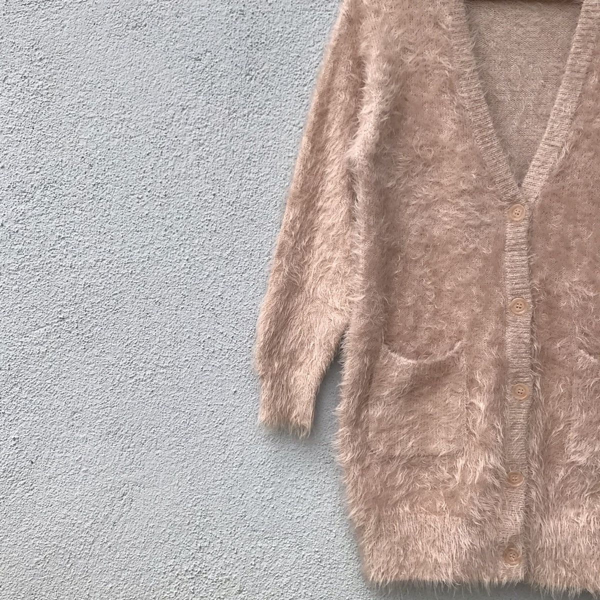 Aran Isles Knitwear Vintage Japanese Knitwear Shag Shaggy Soft Faux Fur Cardigan Size US M / EU 48-50 / 2 - 4 Thumbnail
