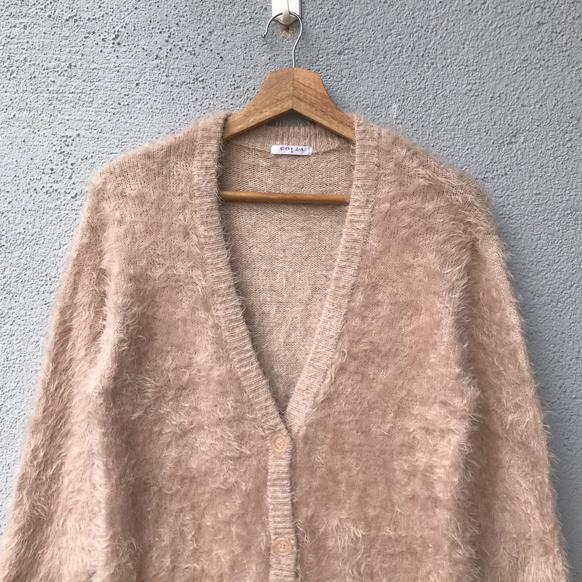 Aran Isles Knitwear Vintage Japanese Knitwear Shag Shaggy Soft Faux Fur Cardigan Size US M / EU 48-50 / 2 - 2 Thumbnail