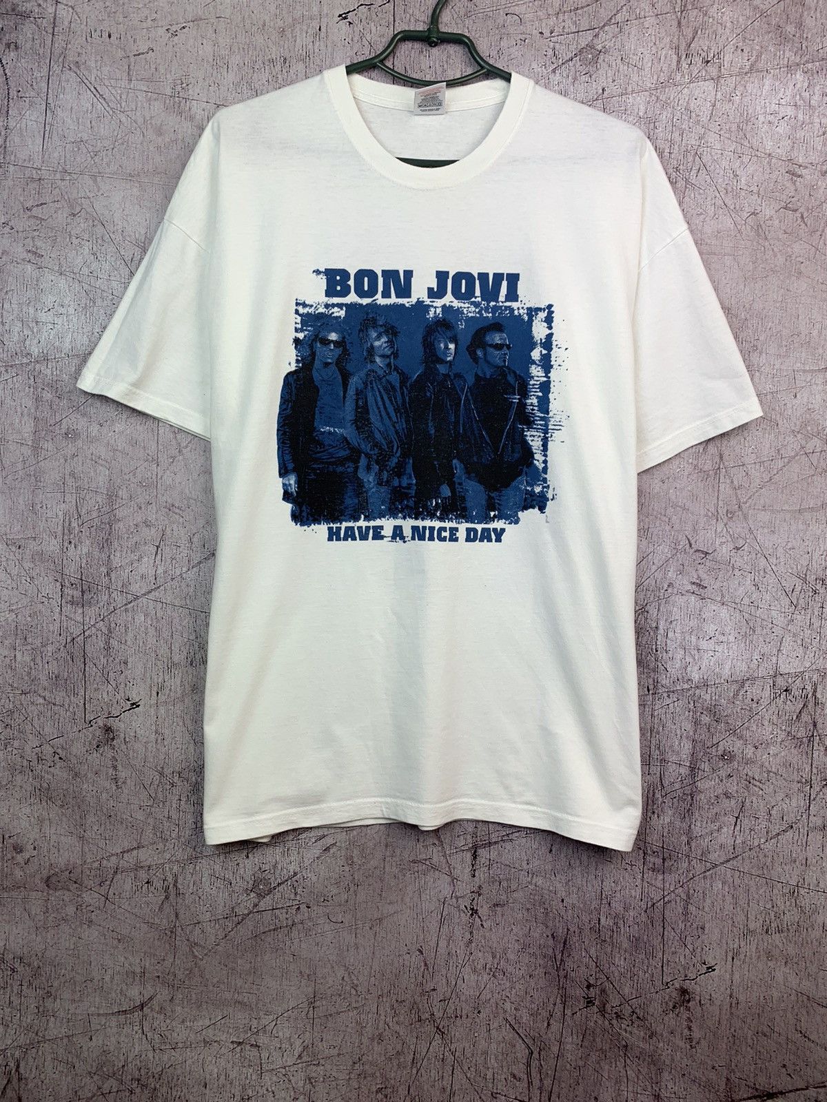 Band Tees × Vintage Vintage 2005 Bon Jovi World Tour Tee Size US XL / EU 56 / 4 - 1 Thumbnail