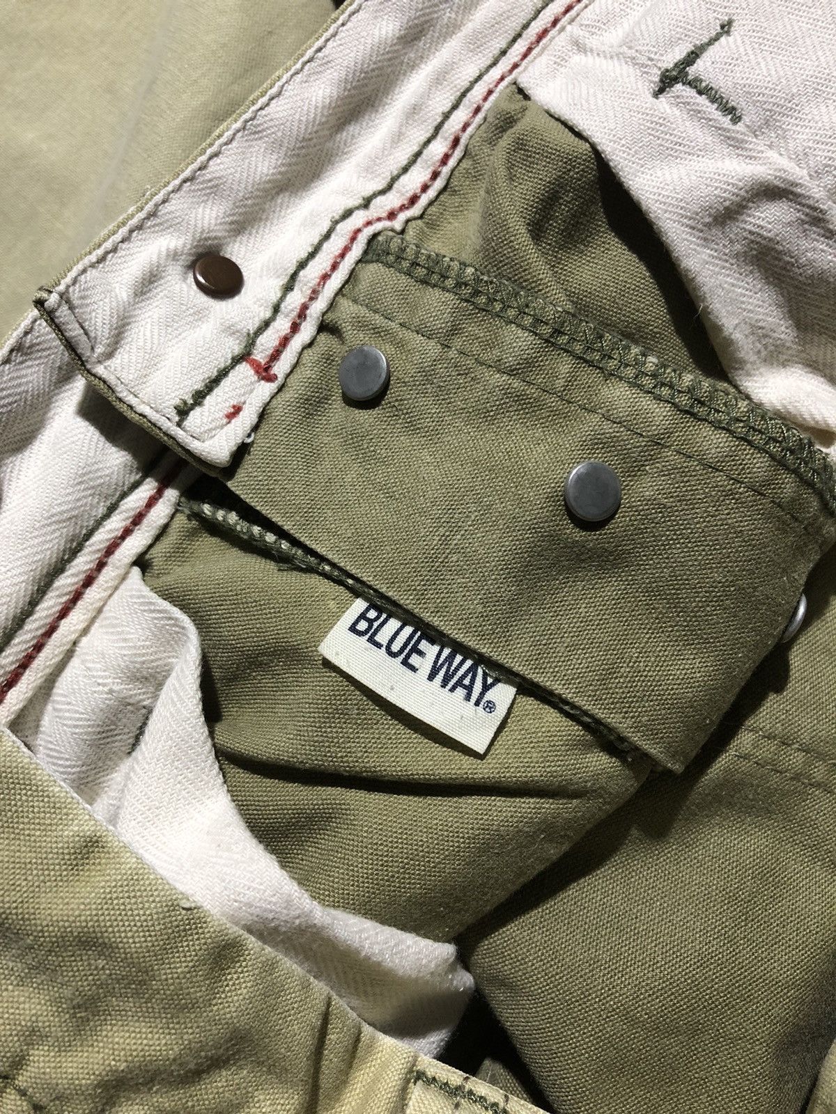 Blue Blue Japan Rare‼️🔥BLUEWAY Japan Cargo Pants Size US 34 / EU 50 - 9 Thumbnail