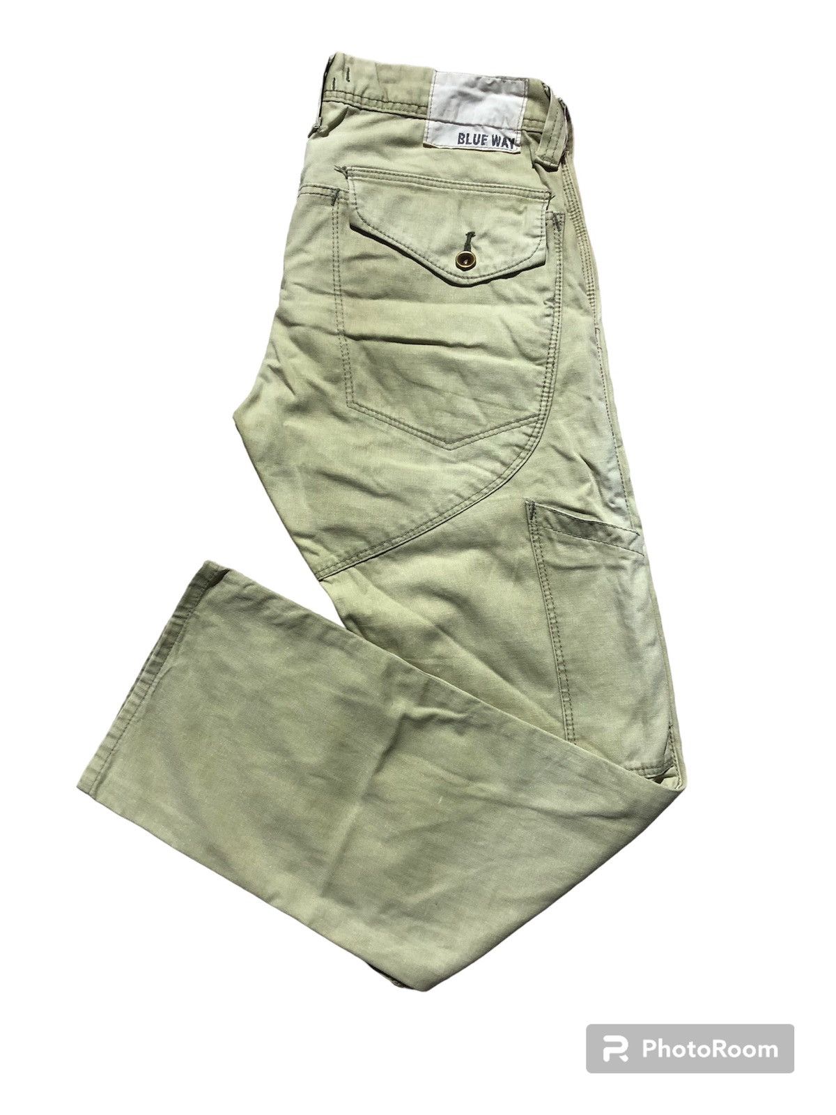 Blue Blue Japan Rare‼️🔥BLUEWAY Japan Cargo Pants Size US 34 / EU 50 - 3 Thumbnail