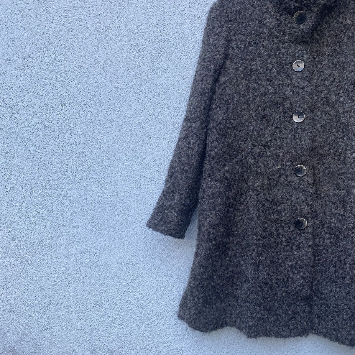 Gianni Valentino Vintage Gianni Lo Giudice Shag Shaggy Mohair Trench Jacket Size M / US 6-8 / IT 42-44 - 4 Thumbnail