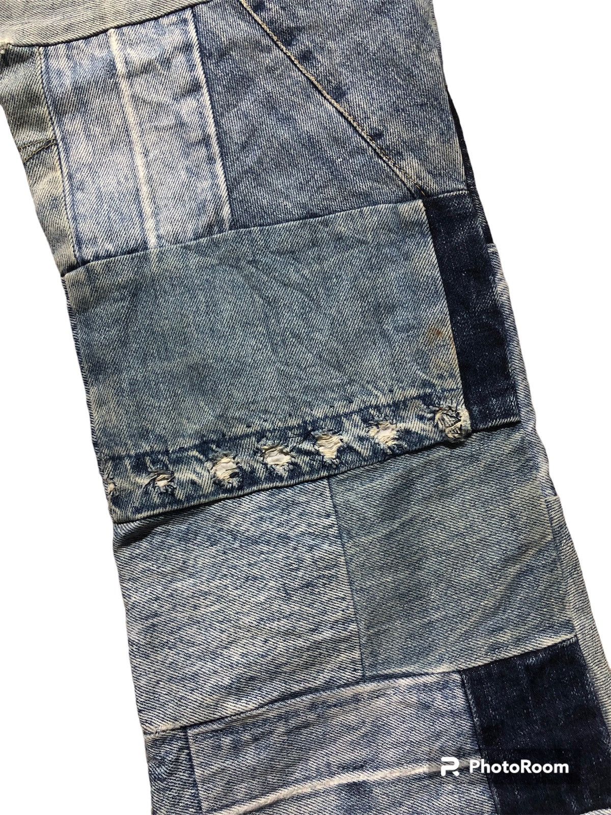 Blue Blue Japan Rare‼️🔥BLUEWAY Japan Patchwork Design Denim Jeans Size 26" / US 2 / IT 38 - 11 Thumbnail
