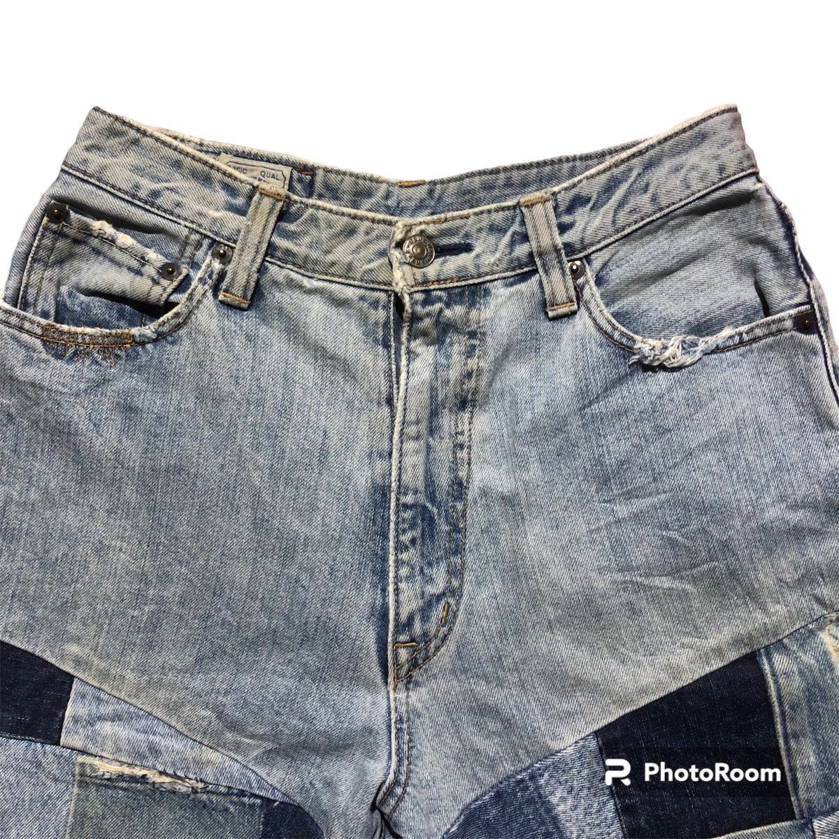 Blue Blue Japan Rare‼️🔥BLUEWAY Japan Patchwork Design Denim Jeans Size 26" / US 2 / IT 38 - 5 Thumbnail