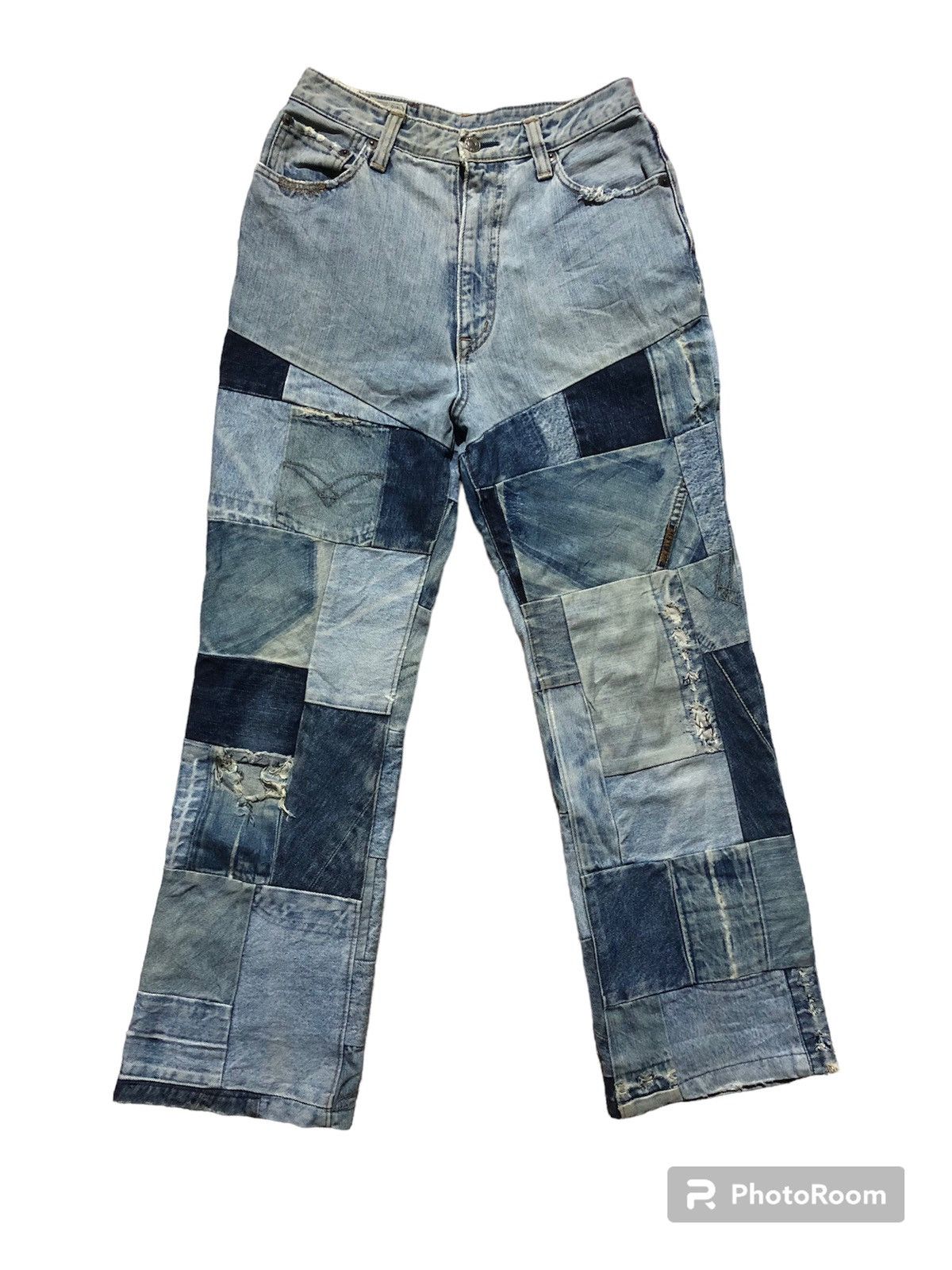 Rare‼️🔥BLUEWAY Japan Patchwork Design Denim Jeans
