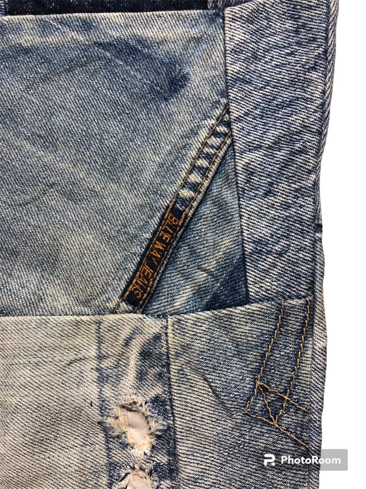 Blue Blue Japan Rare‼️🔥BLUEWAY Japan Patchwork Design Denim Jeans Size 26" / US 2 / IT 38 - 8 Thumbnail