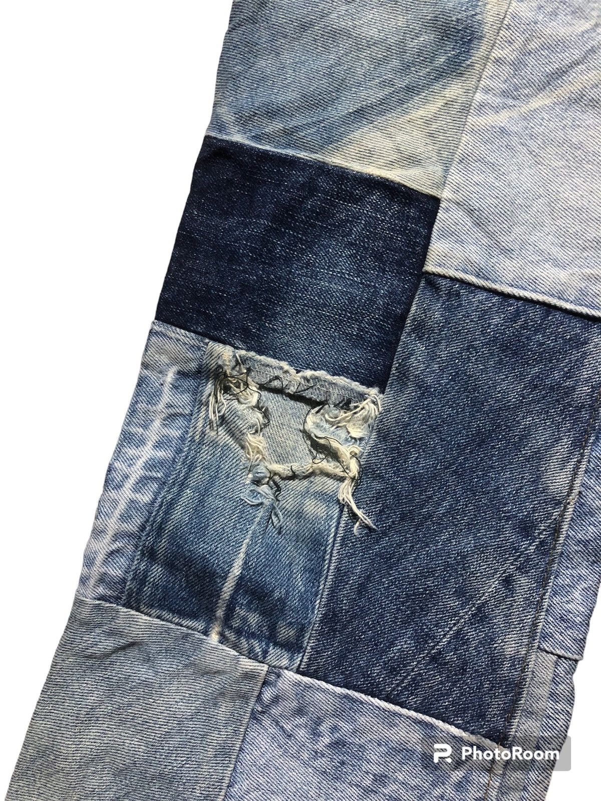 Blue Blue Japan Rare‼️🔥BLUEWAY Japan Patchwork Design Denim Jeans Size 26" / US 2 / IT 38 - 12 Thumbnail