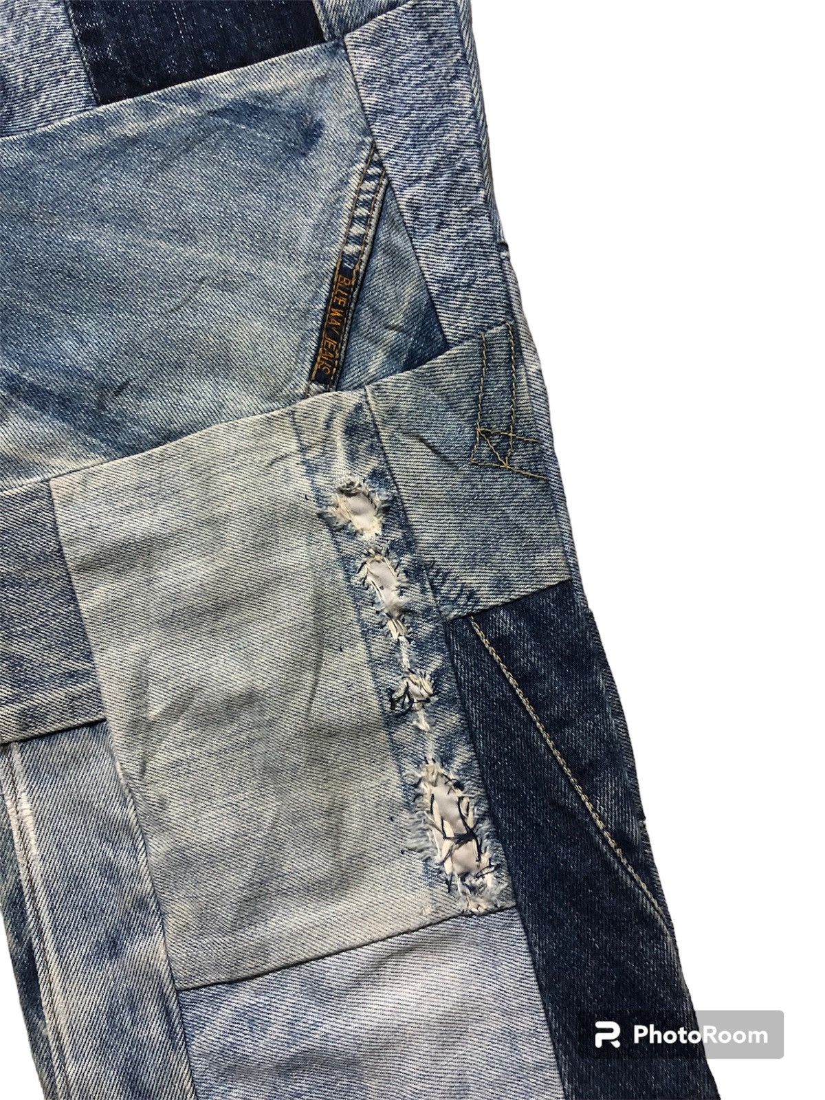 Blue Blue Japan Rare‼️🔥BLUEWAY Japan Patchwork Design Denim Jeans Size 26" / US 2 / IT 38 - 9 Thumbnail