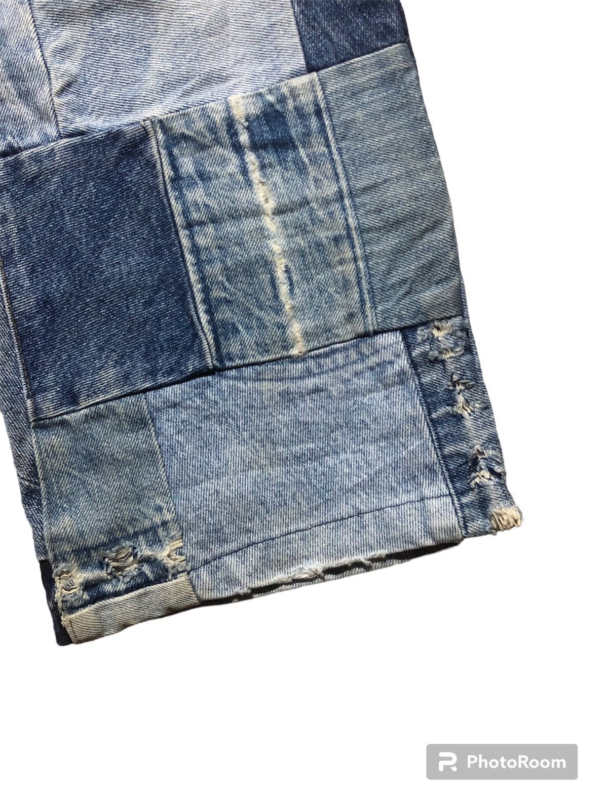 Blue Blue Japan Rare‼️🔥BLUEWAY Japan Patchwork Design Denim Jeans Size 26" / US 2 / IT 38 - 14 Thumbnail