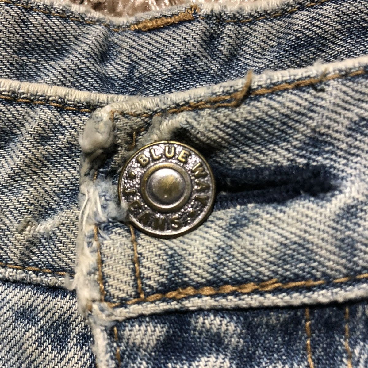 Blue Blue Japan Rare‼️🔥BLUEWAY Japan Patchwork Design Denim Jeans Size 26" / US 2 / IT 38 - 15 Thumbnail