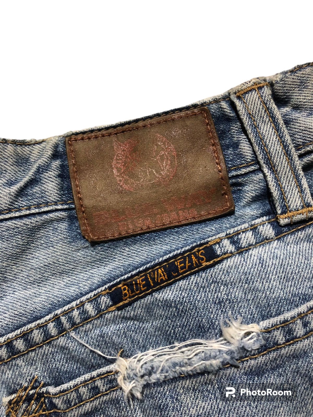 Blue Blue Japan Rare‼️🔥BLUEWAY Japan Patchwork Design Denim Jeans Size 26" / US 2 / IT 38 - 4 Thumbnail