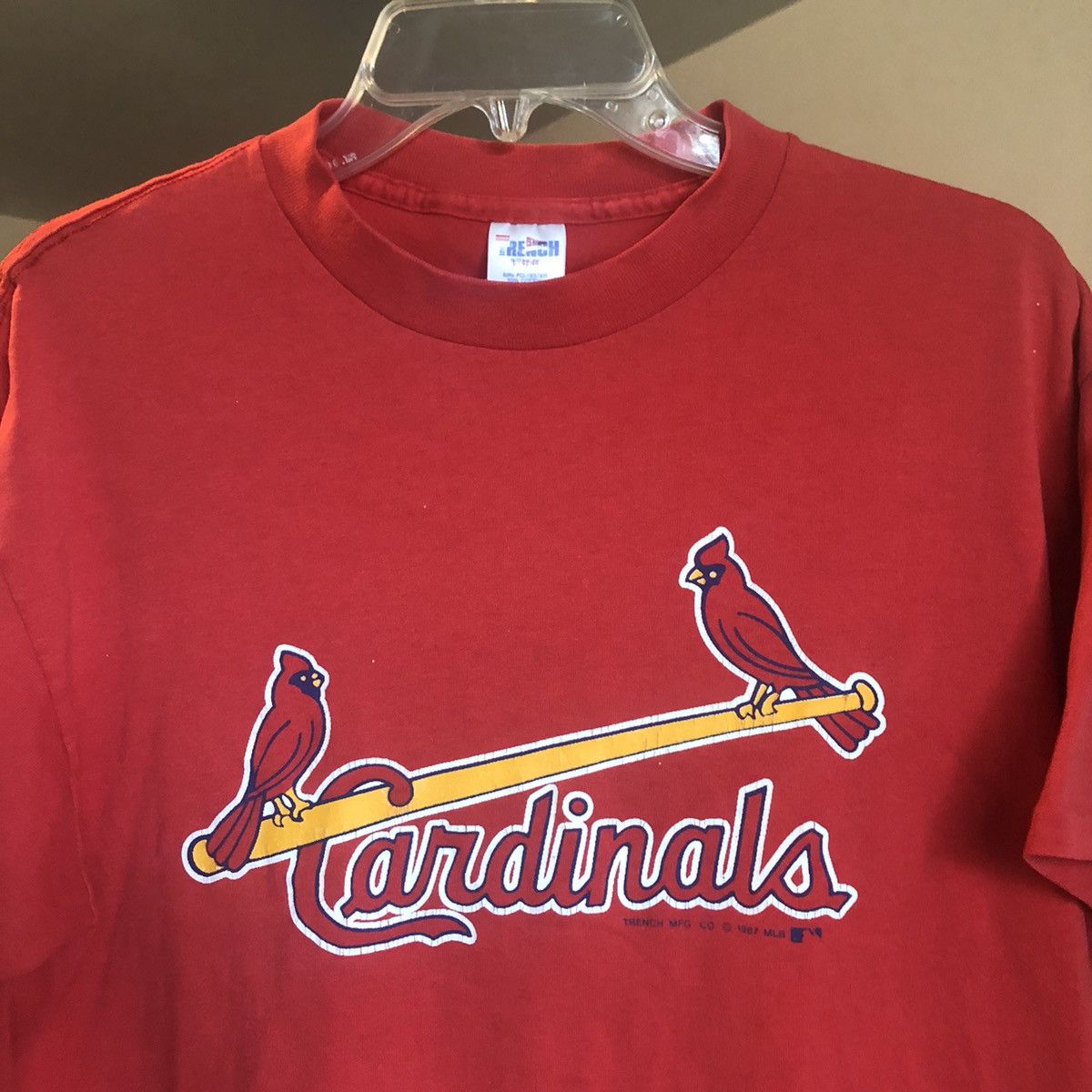 MLB Vintage 1980s St Louis Cardinals MLB Logo Single Stitch Tee Size US L / EU 52-54 / 3 - 1 Thumbnail