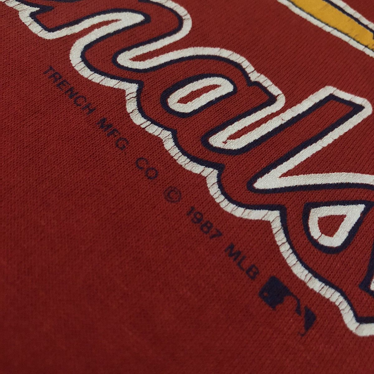 MLB Vintage 1980s St Louis Cardinals MLB Logo Single Stitch Tee Size US L / EU 52-54 / 3 - 5 Thumbnail