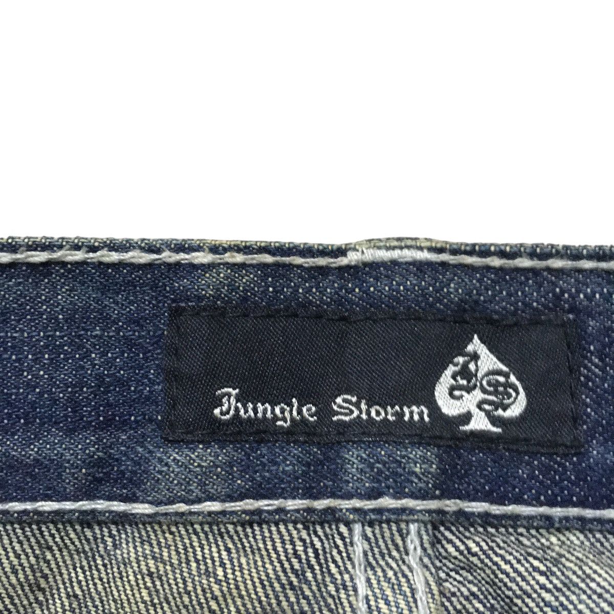 If Six Was Nine × Japanese Brand Rare Design Vintage Japanese Brand Jungle Storm Jeans 1990s Size US 35 - 9 Thumbnail