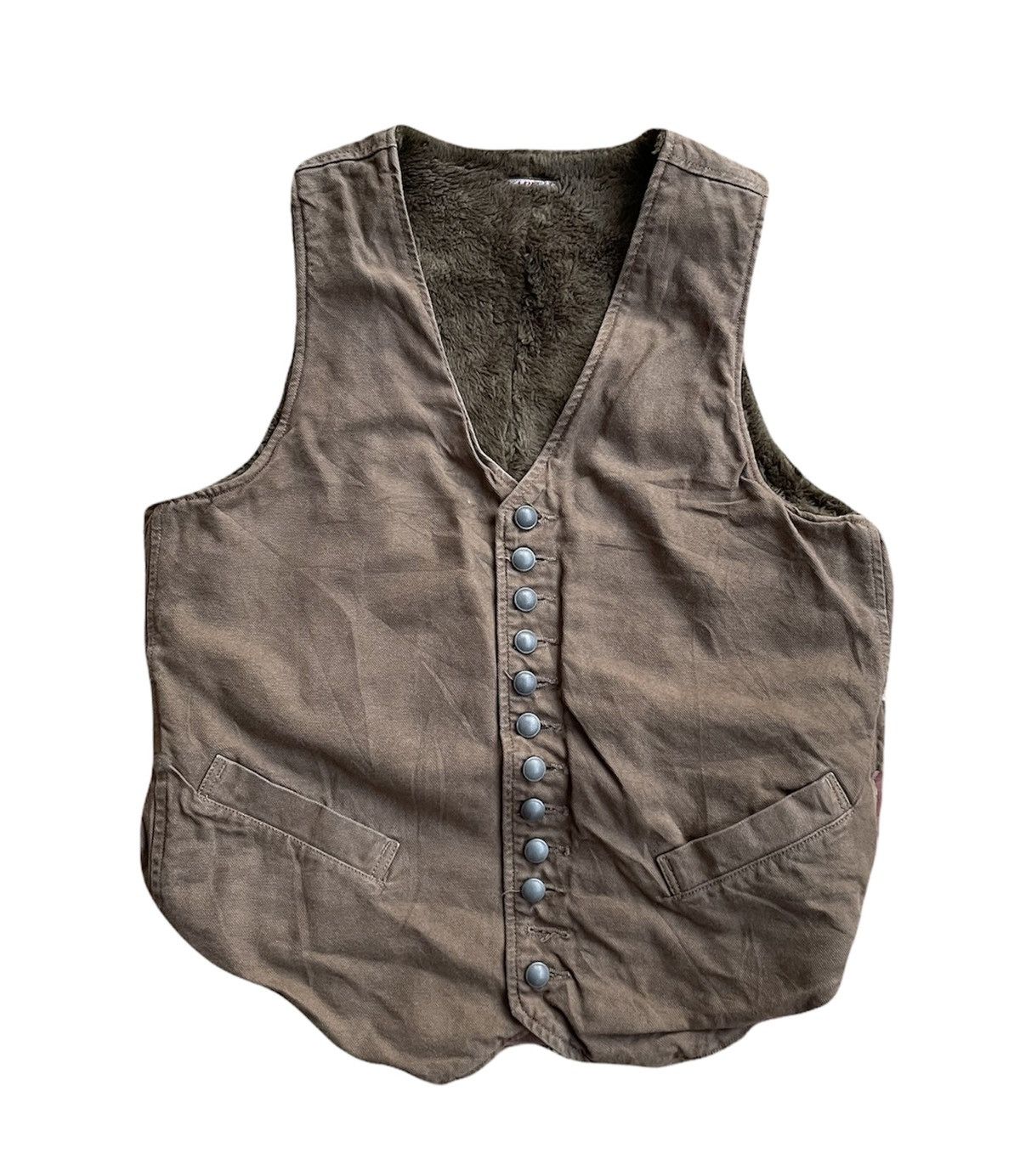 Kapital Kapital Multibuttons Sherpa Vest Jacket Size US M / EU 48-50 / 2 - 1 Thumbnail