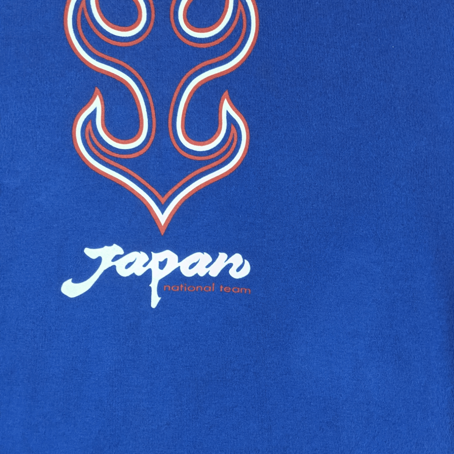 Japanese Brand Vintage 1996 JAPAN FOOTBALL Samurai Blue Tee Single Stitches Size US M / EU 48-50 / 2 - 5 Thumbnail