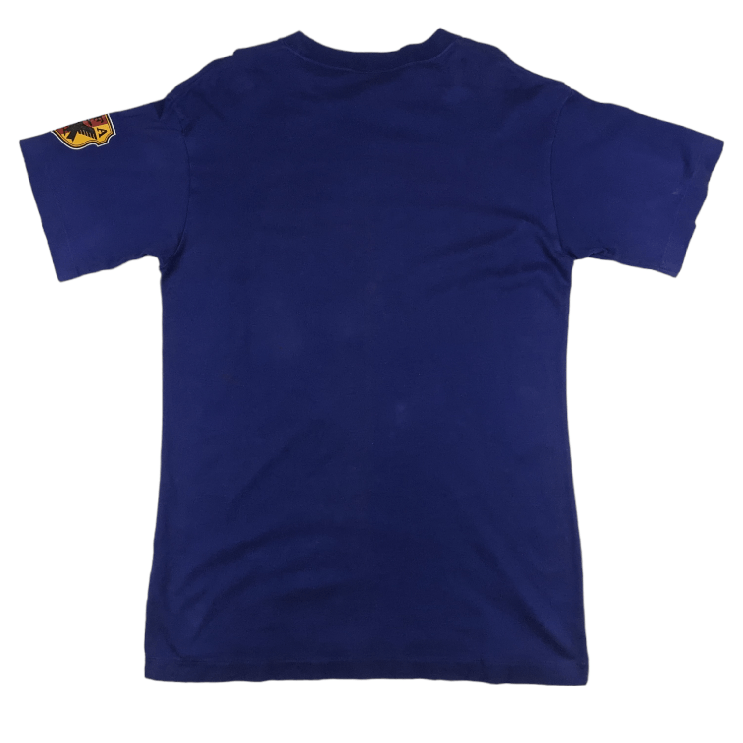 Japanese Brand Vintage 1996 JAPAN FOOTBALL Samurai Blue Tee Single Stitches Size US M / EU 48-50 / 2 - 6 Thumbnail