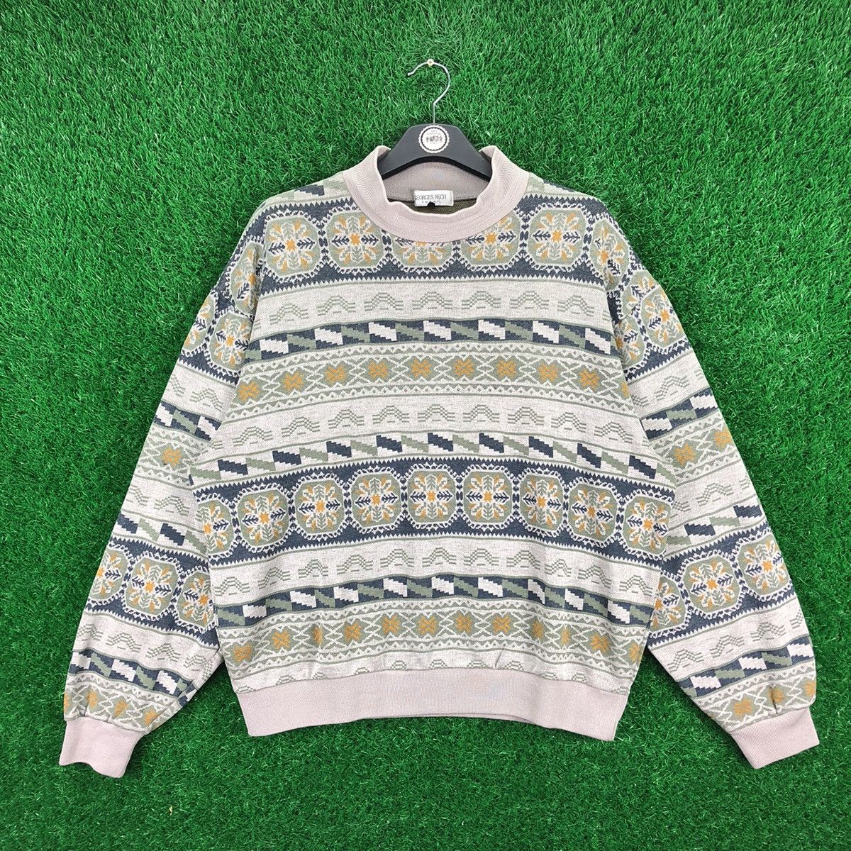 Japanese Brand Vintage 80's Georges Resh Homme Knit Sweater Size US XL / EU 56 / 4 - 1 Thumbnail