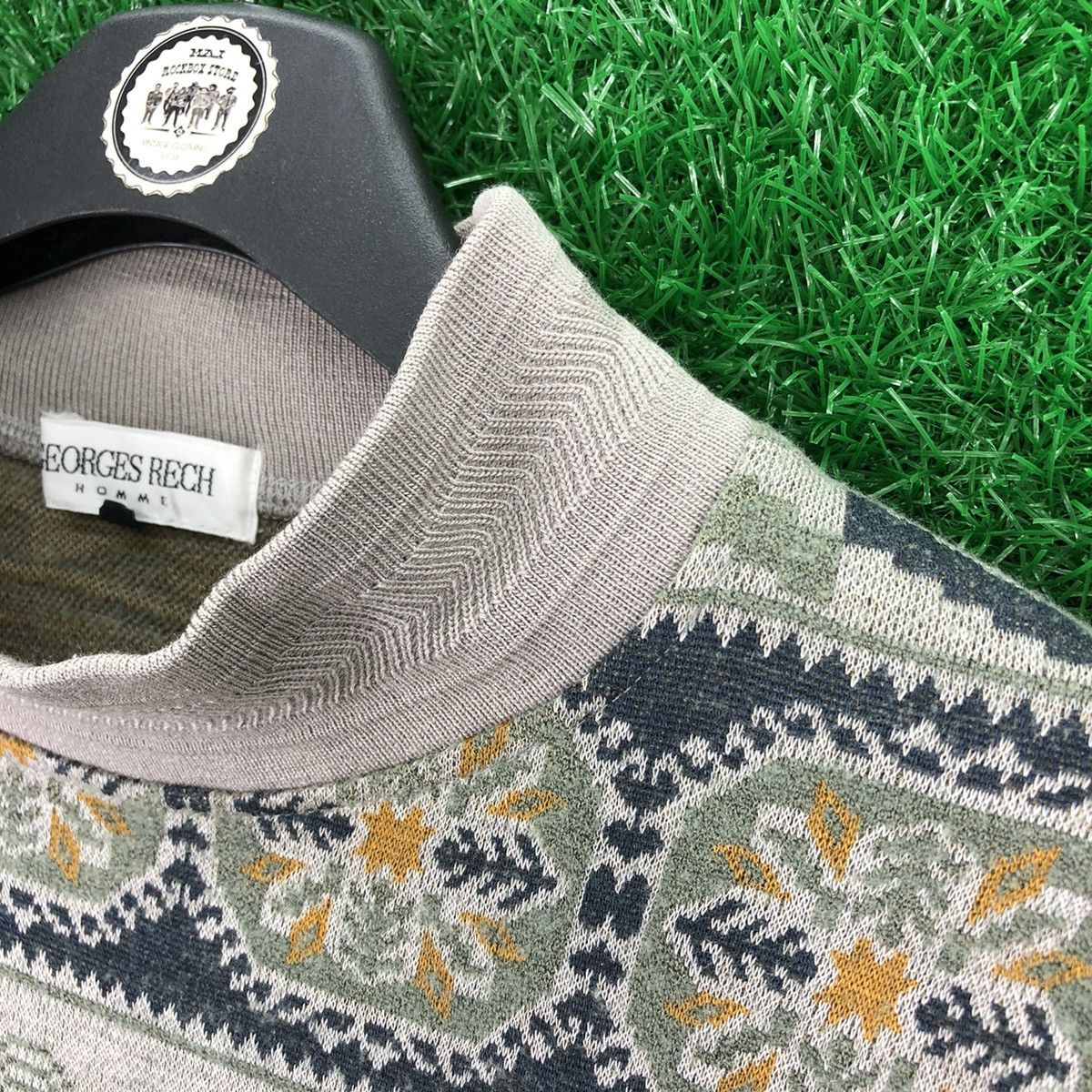 Japanese Brand Vintage 80's Georges Resh Homme Knit Sweater Size US XL / EU 56 / 4 - 7 Thumbnail