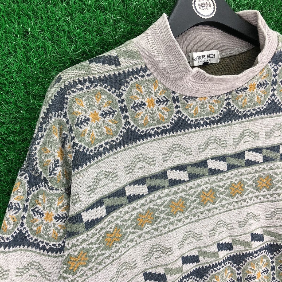 Japanese Brand Vintage 80's Georges Resh Homme Knit Sweater Size US XL / EU 56 / 4 - 2 Thumbnail