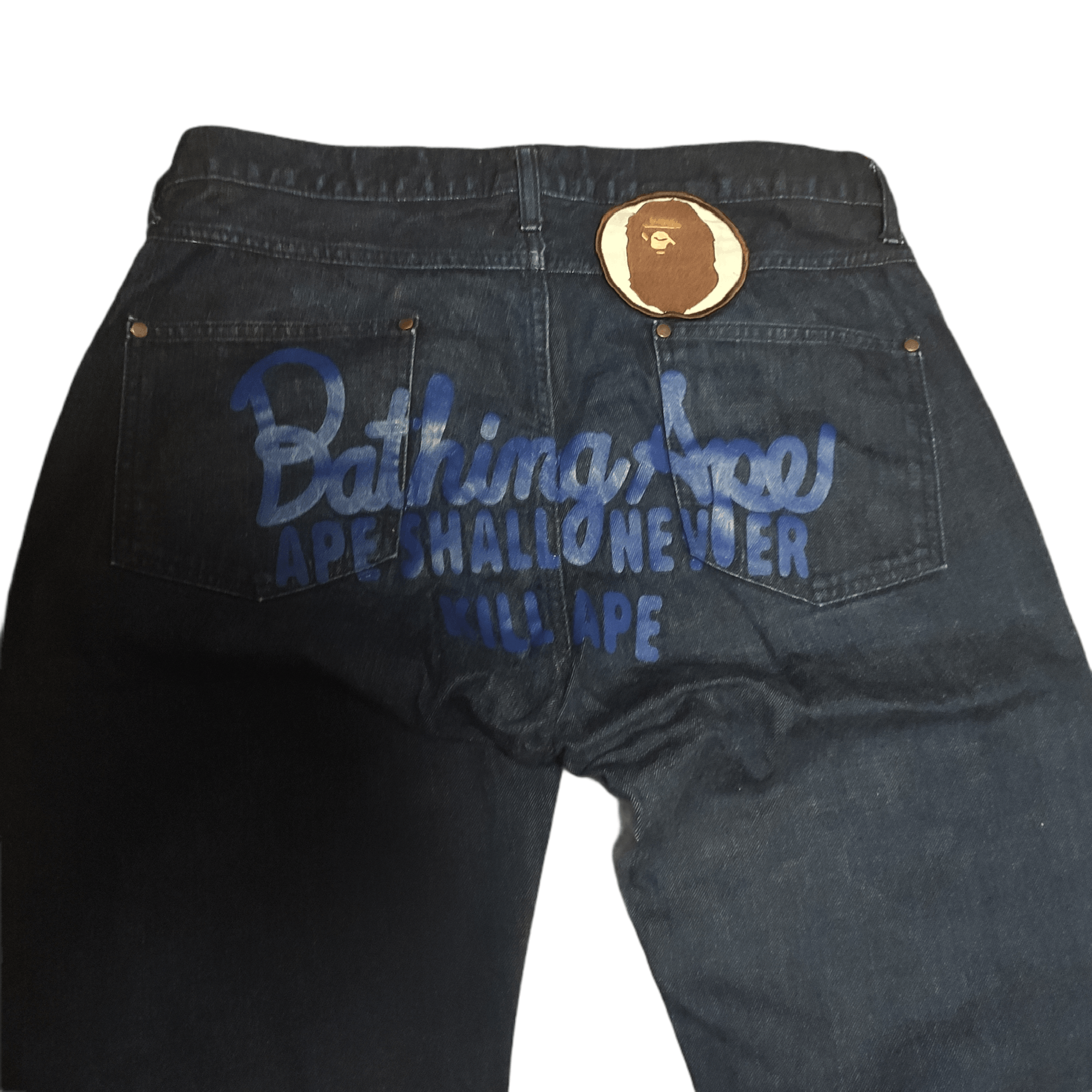 Bape Champion Logo Denim Size US 30 / EU 46 - 2 Thumbnail