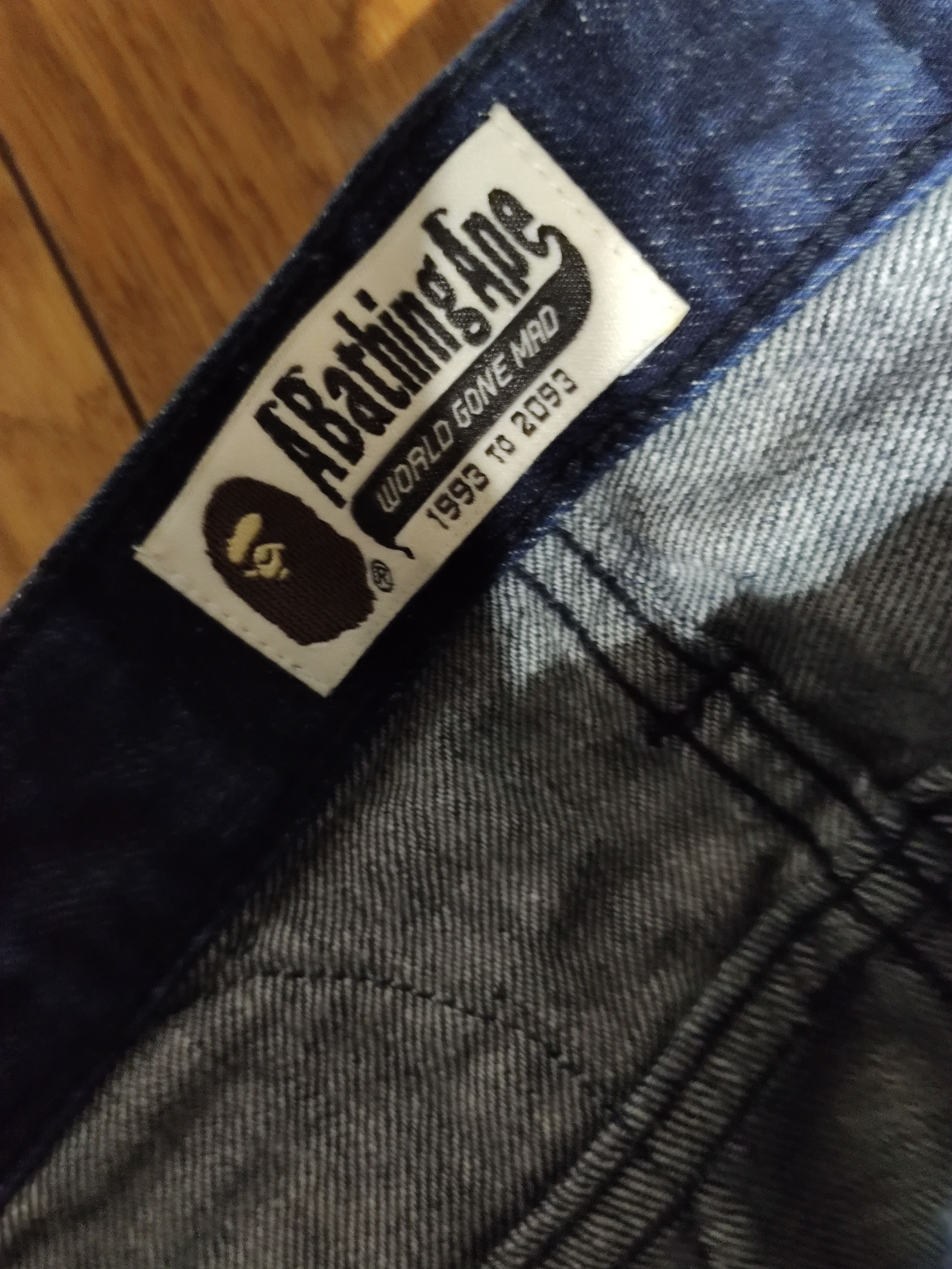 Bape Champion Logo Denim Size US 30 / EU 46 - 4 Thumbnail
