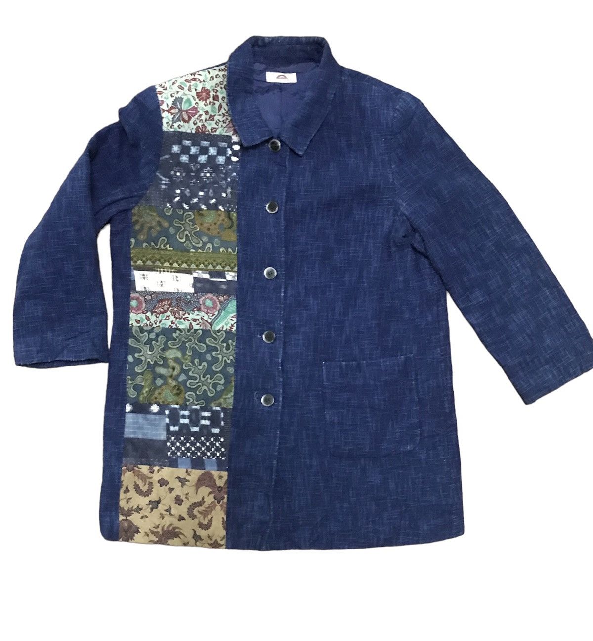 Japanese Brand × Vintage Vintage patchwork button up jacket by EDO SAWAYA Size US M / EU 48-50 / 2 - 1 Thumbnail