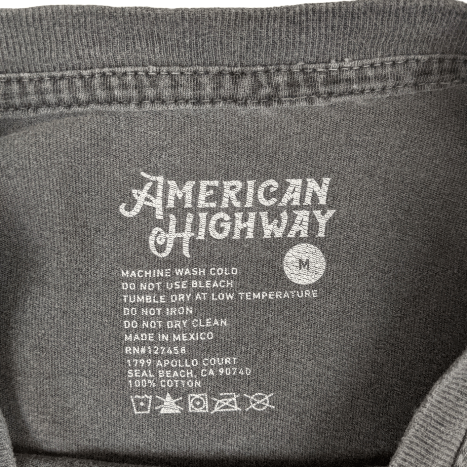 American Apparel Vintage 2000's AMERICAN HIGHWAY Horse Animal Graphic Tee Size US M / EU 48-50 / 2 - 11 Thumbnail
