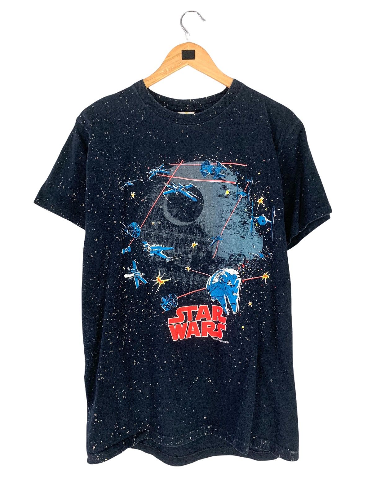 Star Wars × Vintage Vintage 80s Star Wars Death Star Millennium Falcon Size US L / EU 52-54 / 3 - 1 Thumbnail