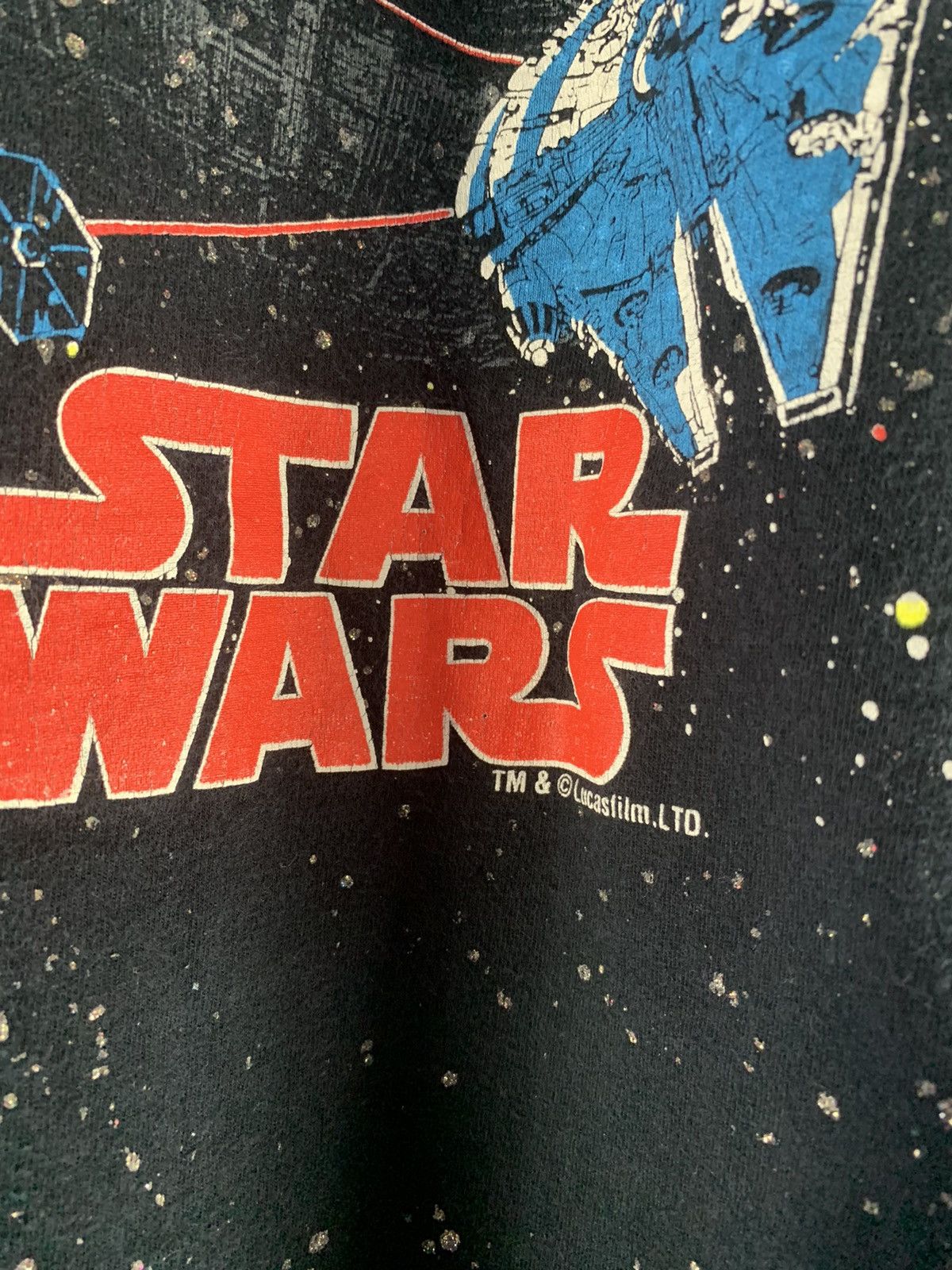 Star Wars × Vintage Vintage 80s Star Wars Death Star Millennium Falcon Size US L / EU 52-54 / 3 - 4 Thumbnail