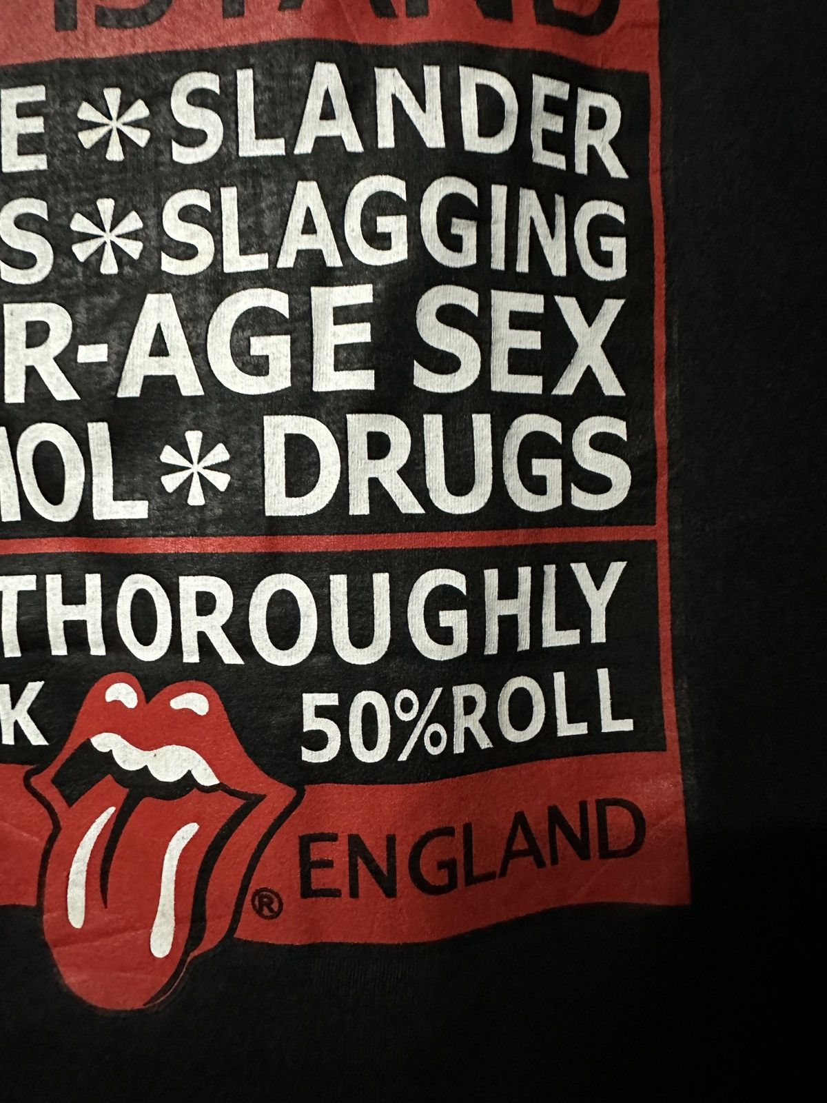 Band Tees × Vintage Vintage Rolling Stones Withstand Bootleg Faded Tee Size US L / EU 52-54 / 3 - 5 Thumbnail