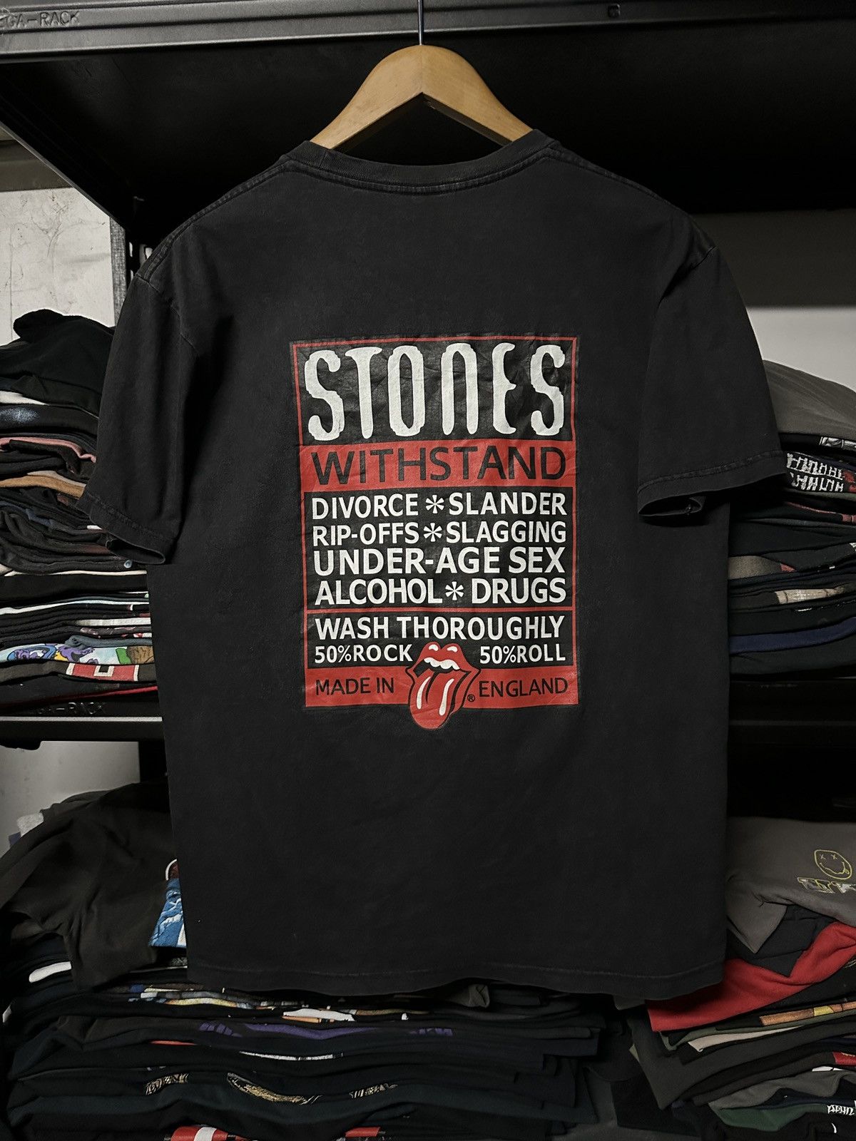 Band Tees × Vintage Vintage Rolling Stones Withstand Bootleg Faded Tee Size US L / EU 52-54 / 3 - 1 Thumbnail