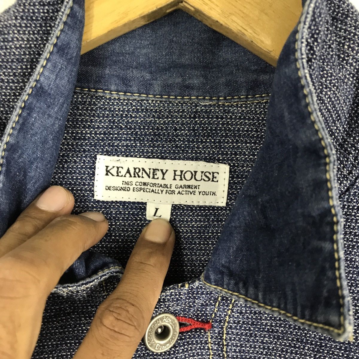 Indigo 🔥KEARNEY HOUSE WORKER CHORE JACKET Size US M / EU 48-50 / 2 - 6 Thumbnail