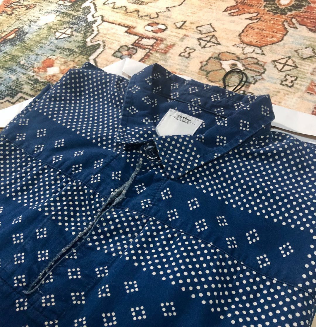 Visvim 【last drop】VISVIM 14SS KERCHIEF DOTS TUNIC SHIRT L/S