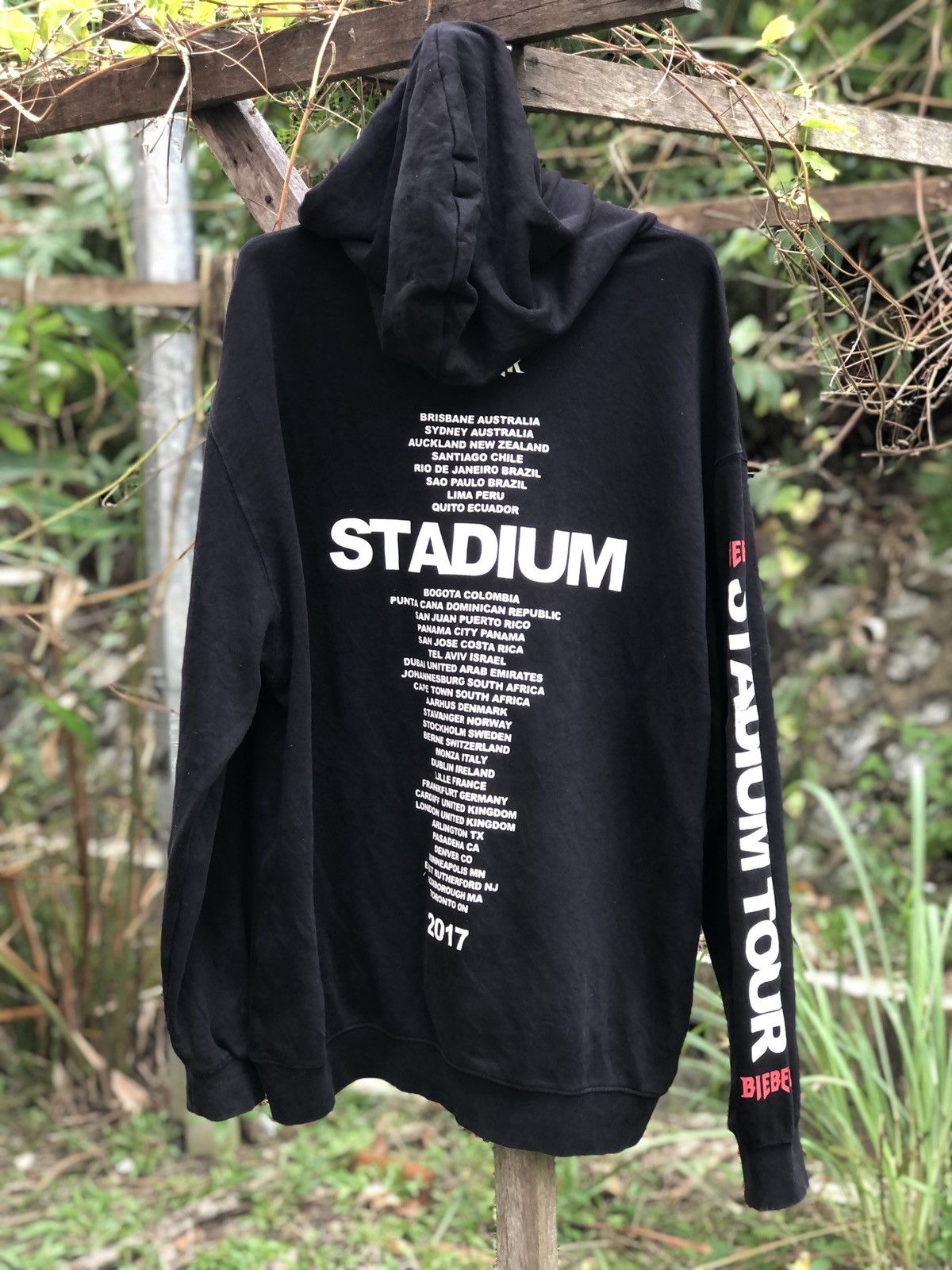 Justin Bieber Justin Bieber World Tour Sweatshirt Hoodie Big Size Size US XL / EU 56 / 4 - 4 Thumbnail