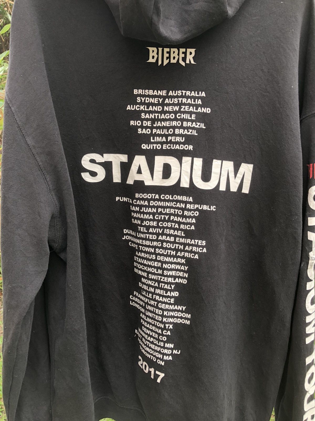 Justin Bieber Justin Bieber World Tour Sweatshirt Hoodie Big Size Size US XL / EU 56 / 4 - 6 Thumbnail