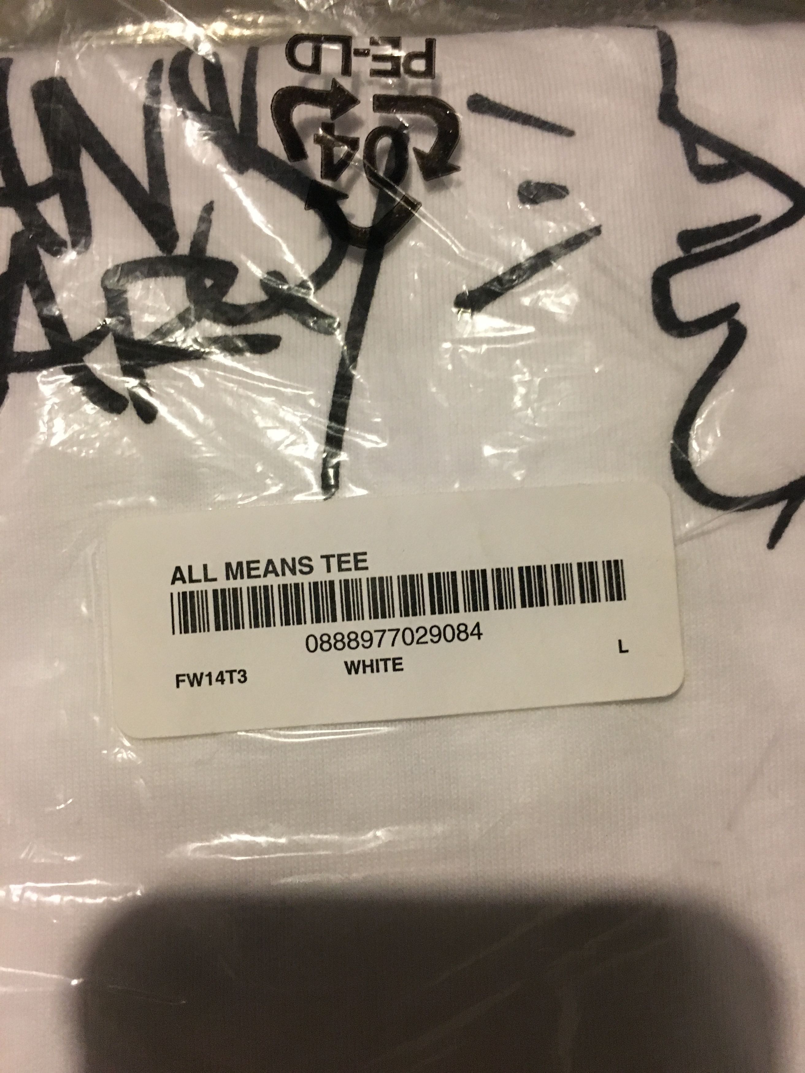 Supreme Supreme KRS ONE All Means Tee White Large FW14 Size US L / EU 52-54 / 3 - 3 Thumbnail
