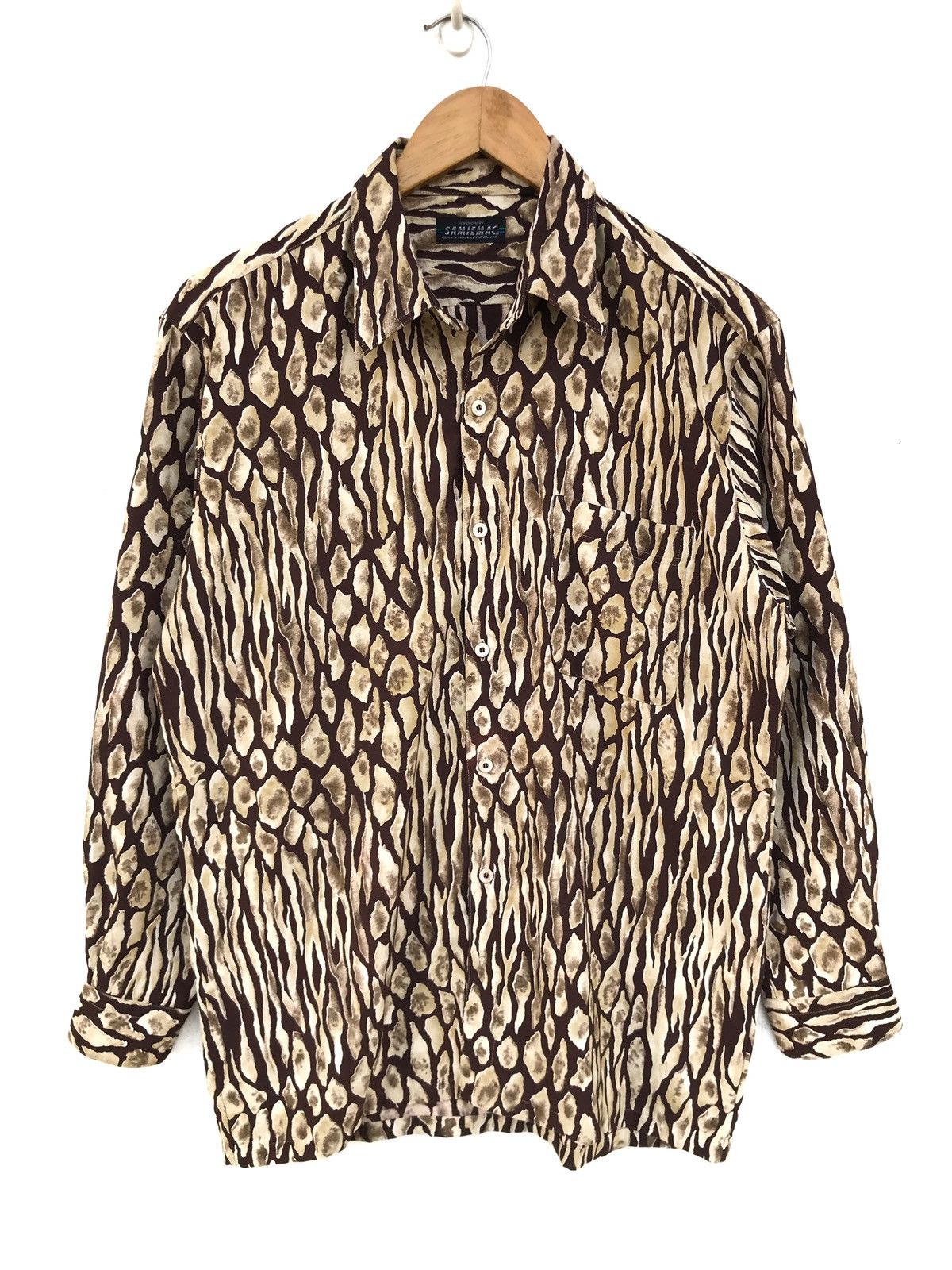 Japanese Brand Japanese Brand Samiemac Abstract Design Shirts SLP Style Size US M / EU 48-50 / 2 - 1 Thumbnail