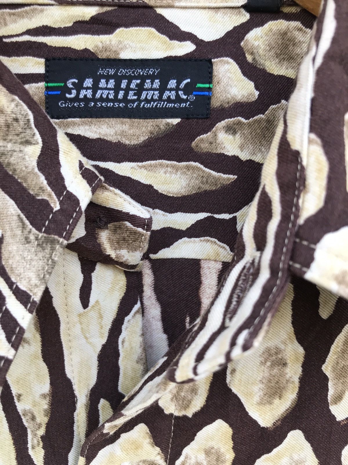 Japanese Brand Japanese Brand Samiemac Abstract Design Shirts SLP Style Size US M / EU 48-50 / 2 - 3 Thumbnail