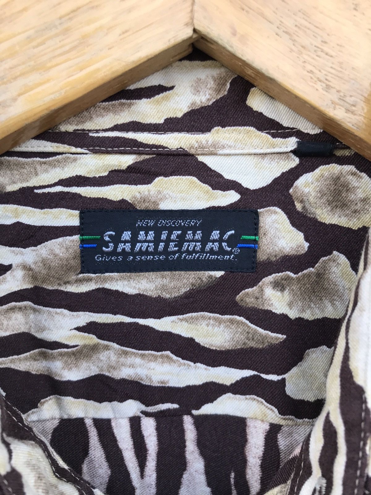 Japanese Brand Japanese Brand Samiemac Abstract Design Shirts SLP Style Size US M / EU 48-50 / 2 - 5 Thumbnail