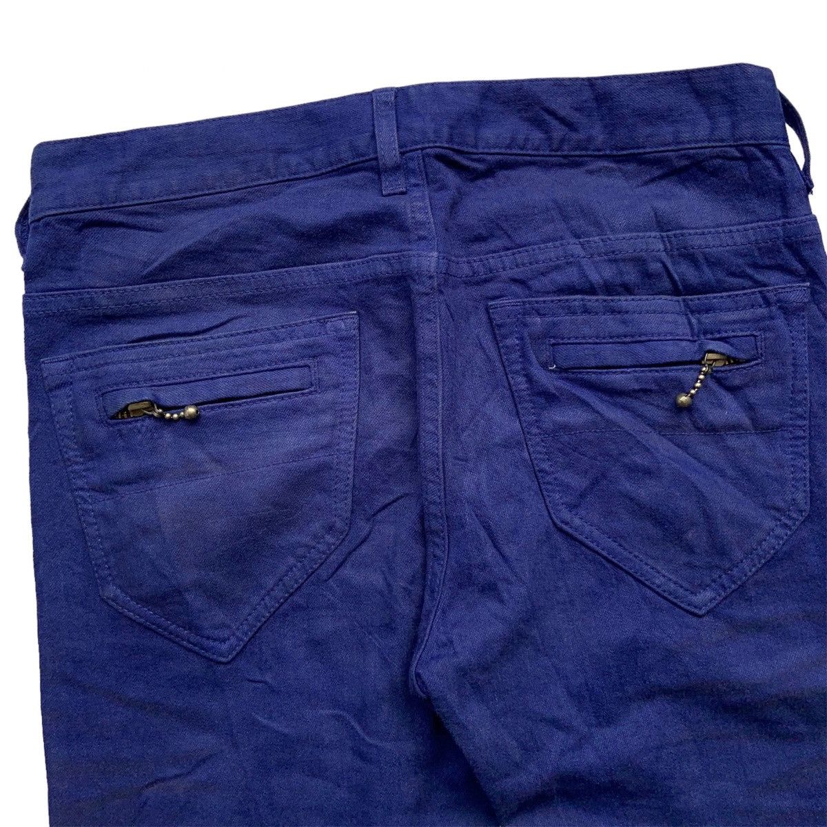 BUFFALO BOBS × If Six Was Nine × Le Grande Bleu (L.G.B.) Japanese Buffalo Bobs Ankle Zip Distressed Jeans Size US 31 - 4 Thumbnail