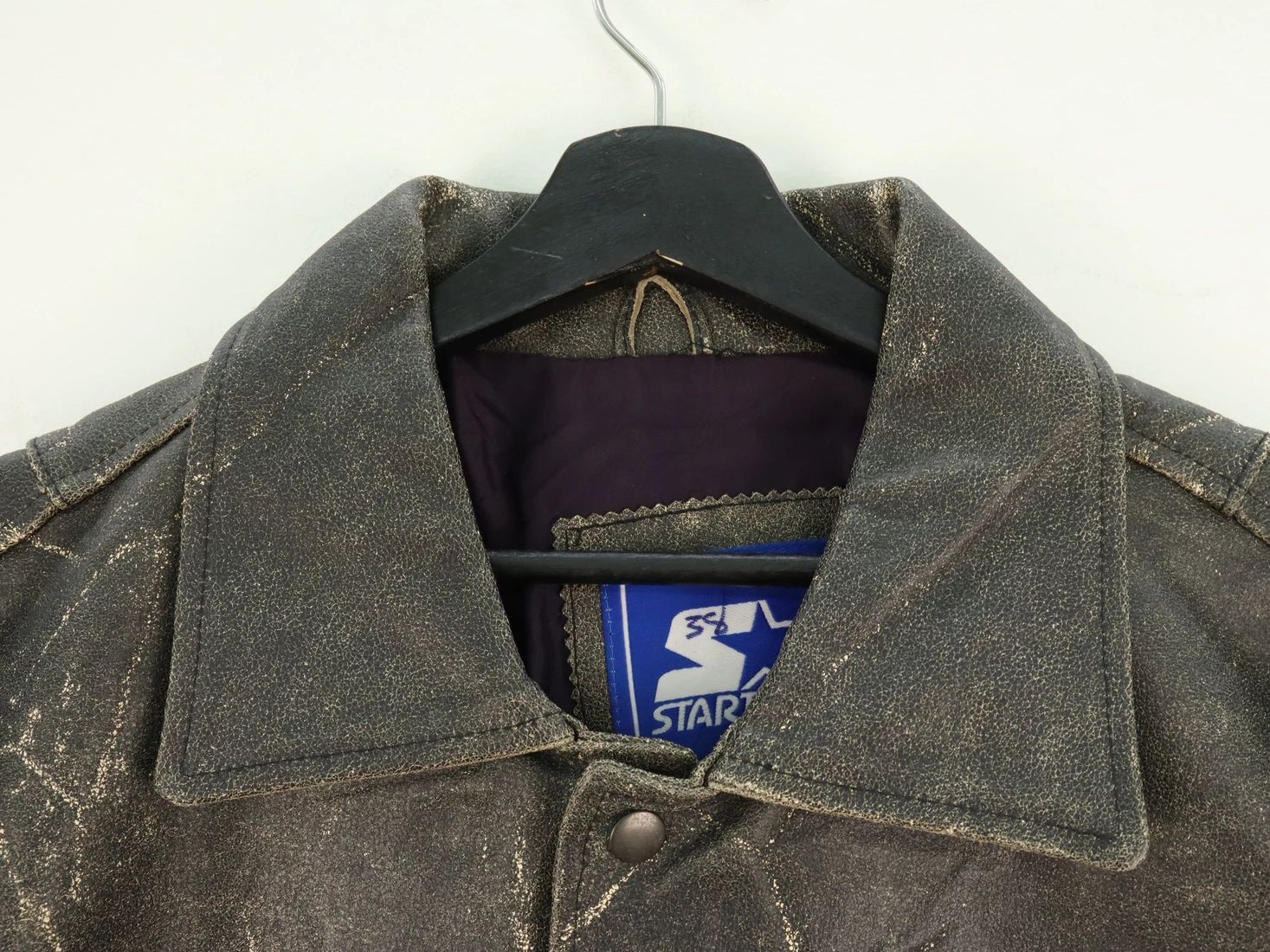 Starter WORN Vtg. Starter Symbol Of America Sports Leather Jacket Size US L / EU 52-54 / 3 - 11 Thumbnail