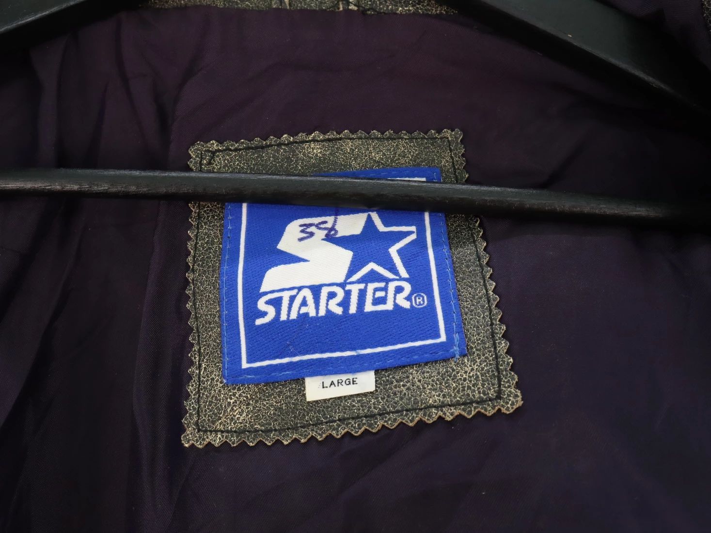 Starter WORN Vtg. Starter Symbol Of America Sports Leather Jacket Size US L / EU 52-54 / 3 - 24 Thumbnail